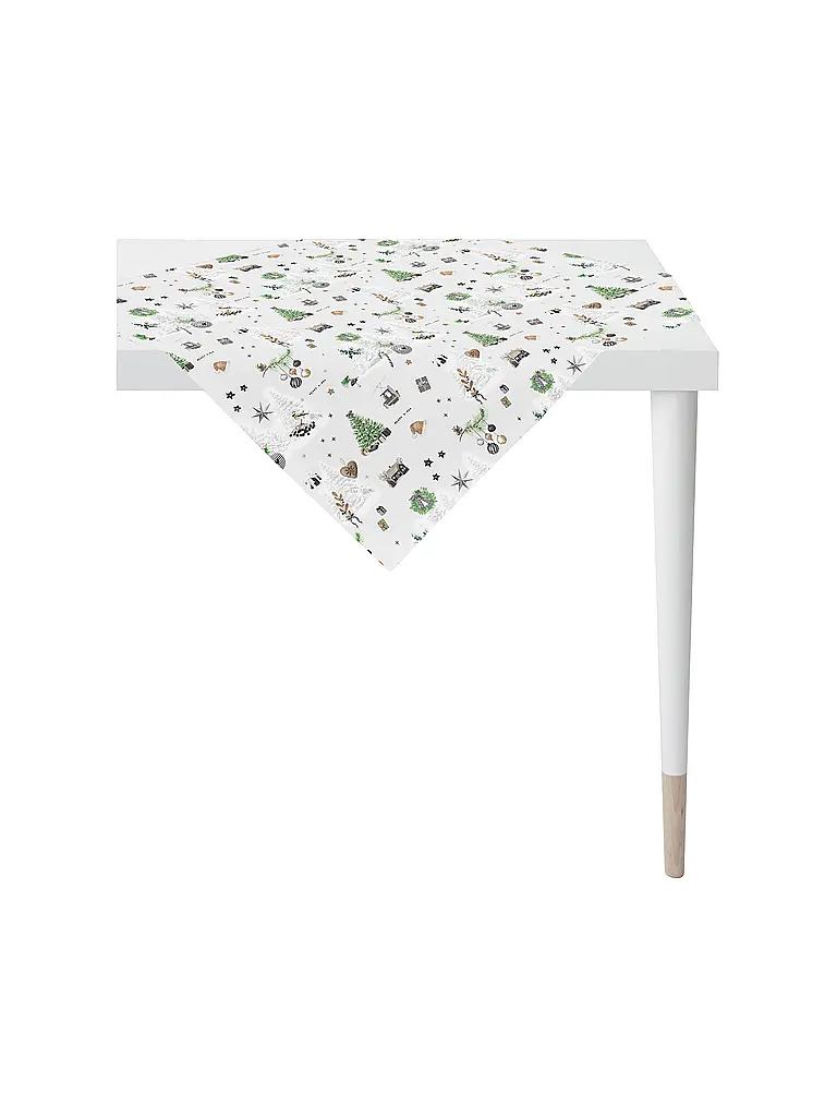 APELT | Centrino natalizio 88x88cm SEASON Bianco | Bianco