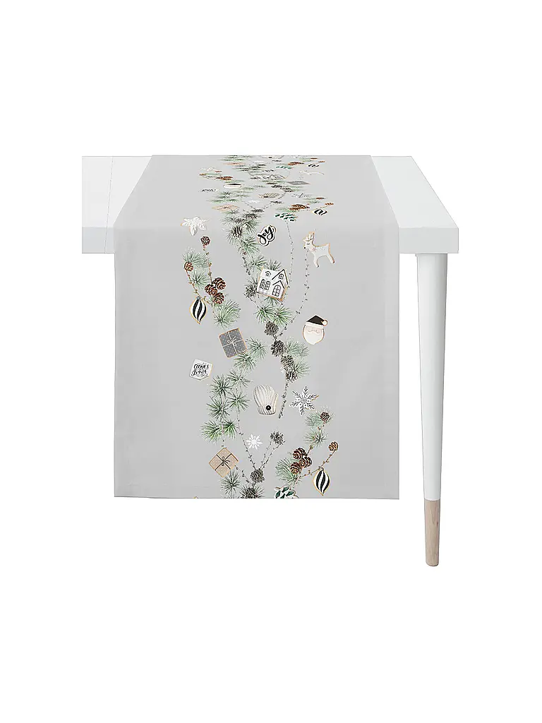 APELT | Tavola di Natale 140x46cm SEASON Bianco | Bianco