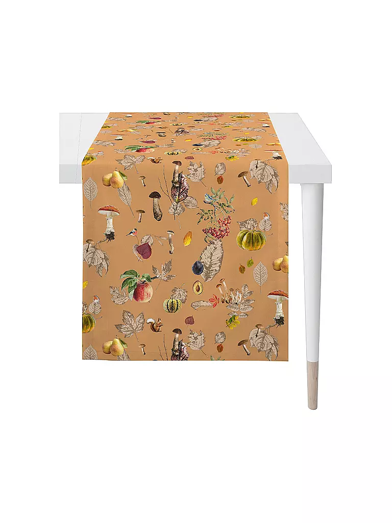 APELT | Tischläufer 140x48cm SEASON Albicocca | Arancione