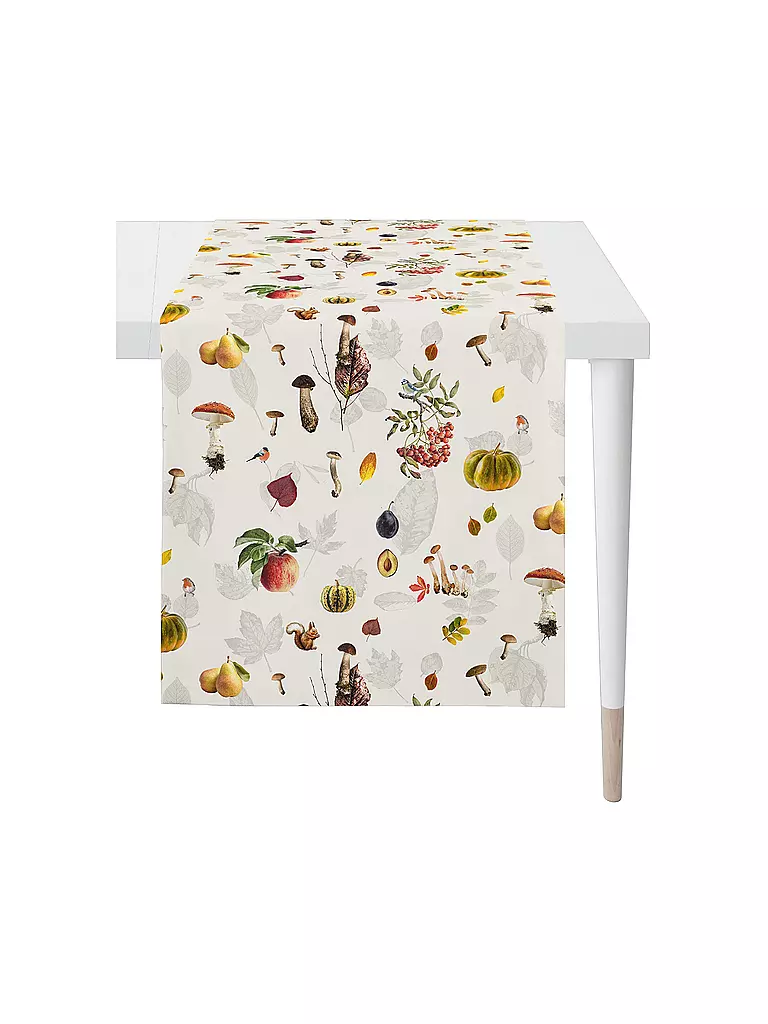 APELT | Tischläufer 140x48cm SEASON Bianco | Bianco