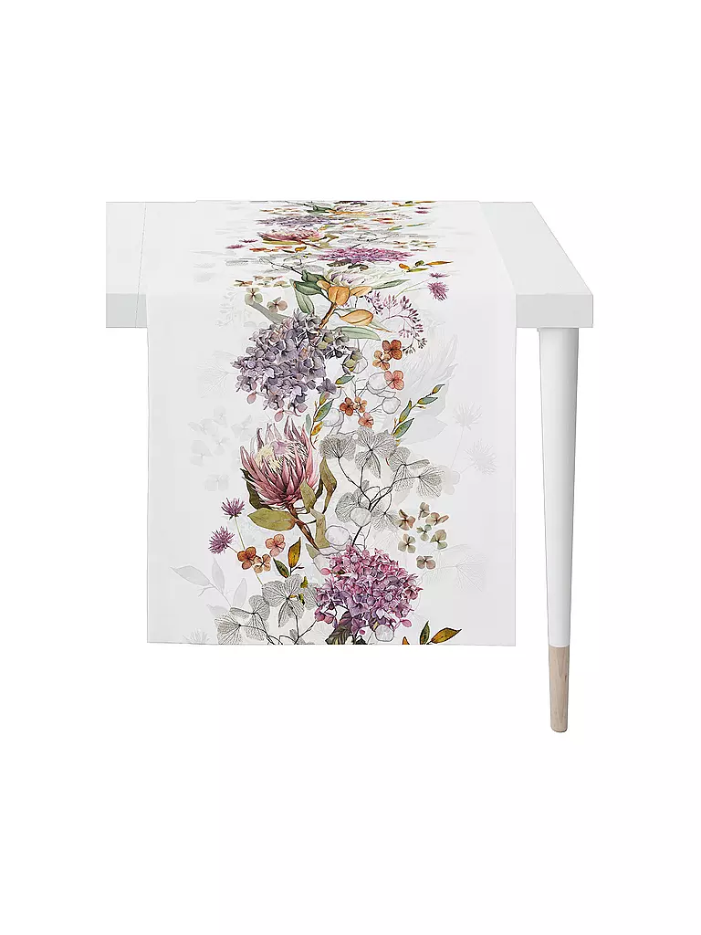 APELT | Tischläufer 140x48cm SEASON Bianco | Bianco