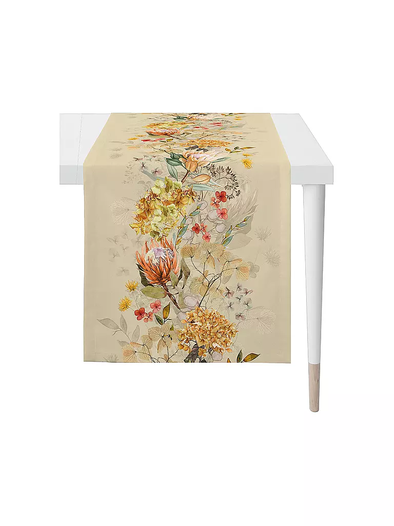 APELT | Tischläufer 140x48cm SEASON Creme | Beige