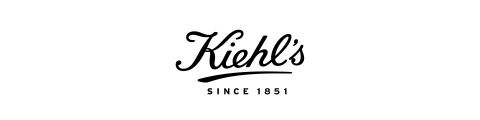 Logo di Kiehl's in caratteri neri con scritta stilizzata e corsiva. Il testo recita "Kiehl's Since 1851" su sfondo bianco.