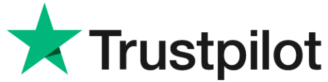 Il logo di Trustpilot con una stella verde a sinistra della parola "Trustpilot" in caratteri neri su sfondo chiaro.