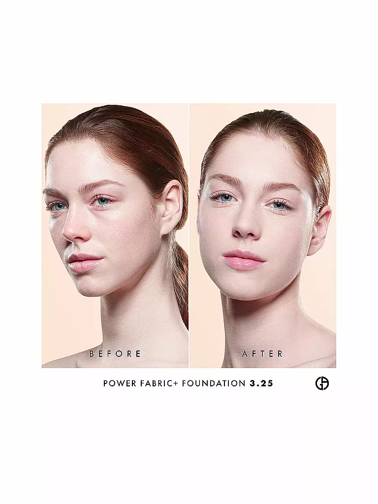ARMANI COSMETICS | Power Fabric + Fondotinta a lunga tenuta e alta coprenza (3.25) | Cammello