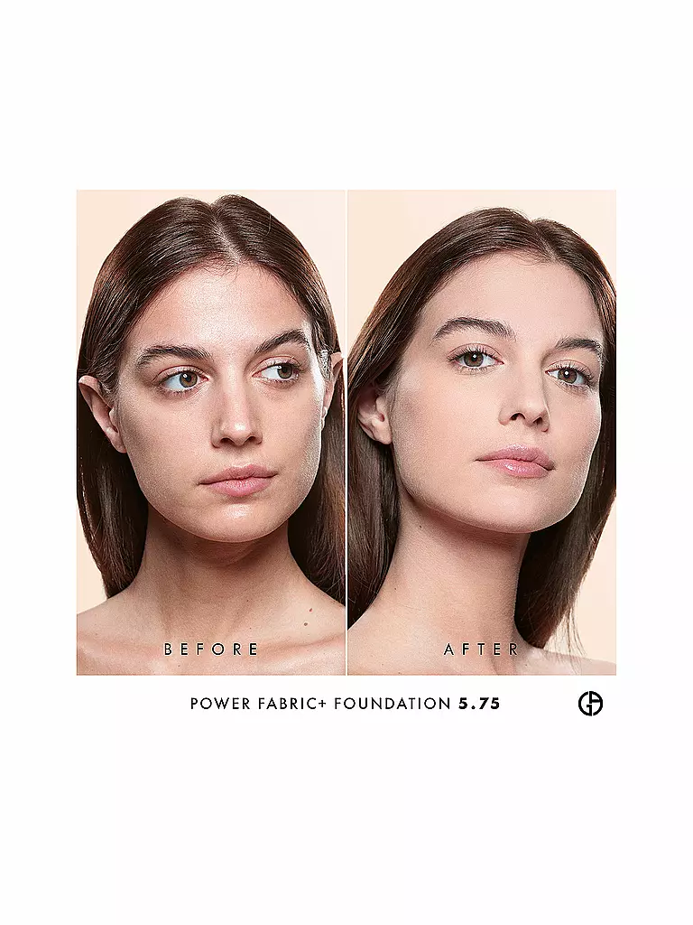 ARMANI COSMETICS | Power Fabric + Fondotinta a lunga tenuta e alta coprenza (5.75) | Marrone