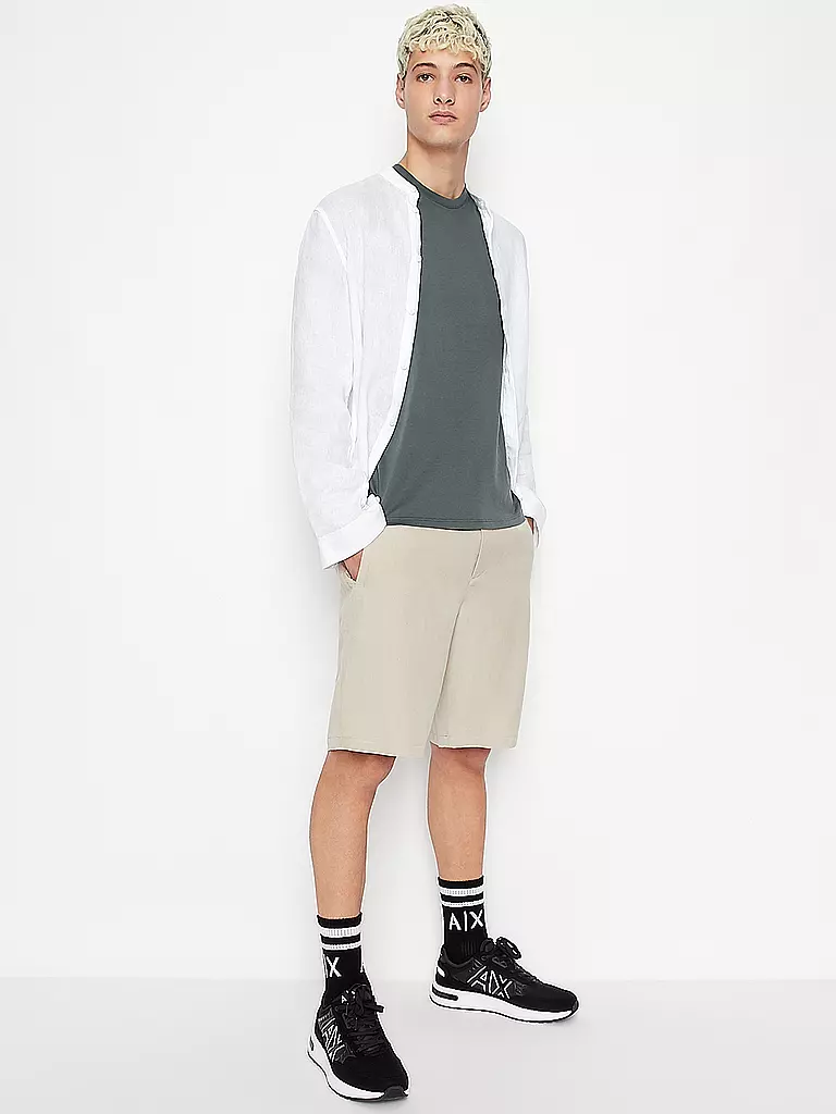 ARMANI EXCHANGE | Leinenhemd Regular Fit  | Bianco