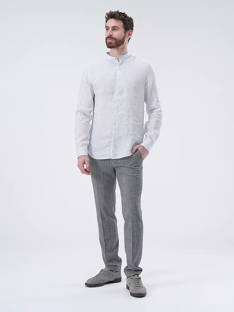 ARMANI EXCHANGE | Leinenhemd Regular Fit  | Blu chiaro