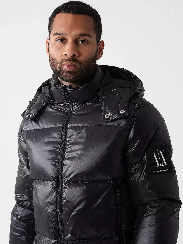 ARMANI EXCHANGE | Piumino
Marca: ARMANI EXCHANGE
Colore: nero
Categorie: Moda, Uomo

Lunghezza manica: Manica lunga
Materiale: Poliestere / Poliammide, Piumino
Forma del colletto: Cappuccio, Collo alto
Motivo: Tinta unita
Vestibilità (capispalla): Ampia
Stile: Casual
Dett | 