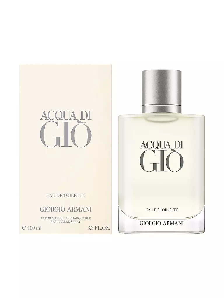 ARMANI | Acqua di Giò Homme Eau de Toilette 100ml Nachfüllbar | Senza colore