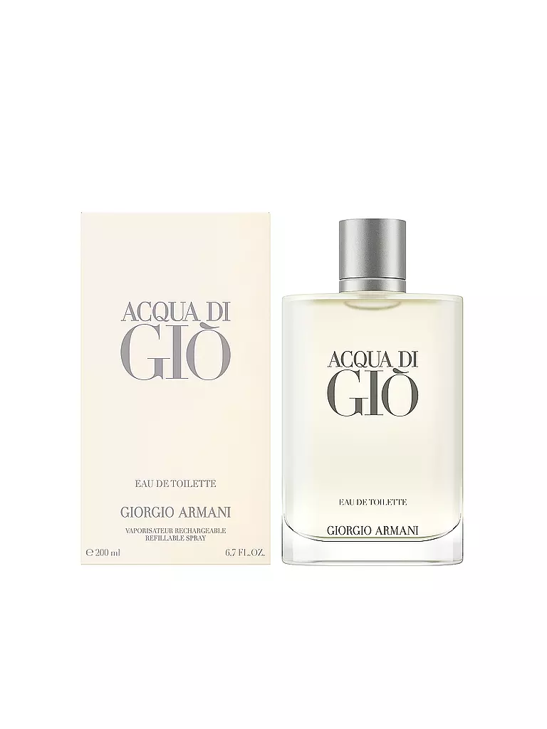 ARMANI | Acqua di Giò Homme Eau de Toilette 200ml Nachfüllbar | Senza colore