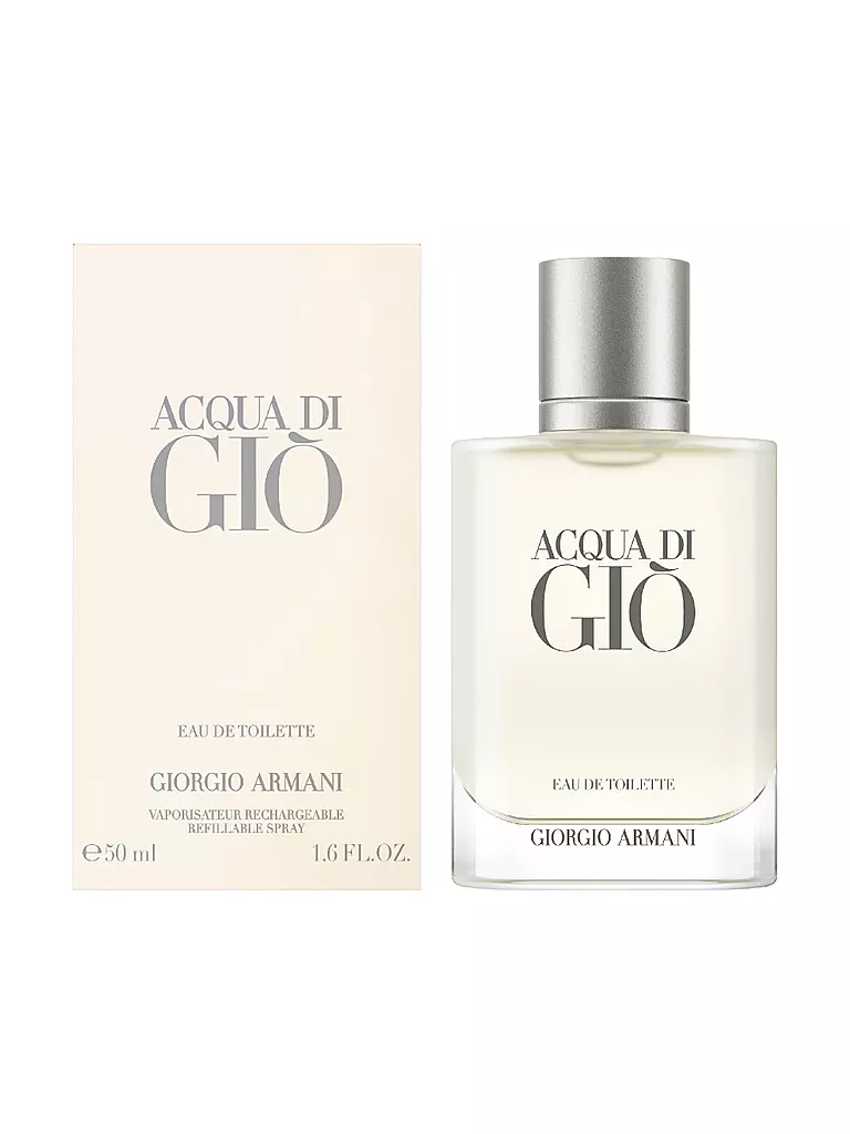 ARMANI | Acqua di Giò Homme Eau de Toilette 50ml Nachfüllbar | Senza colore