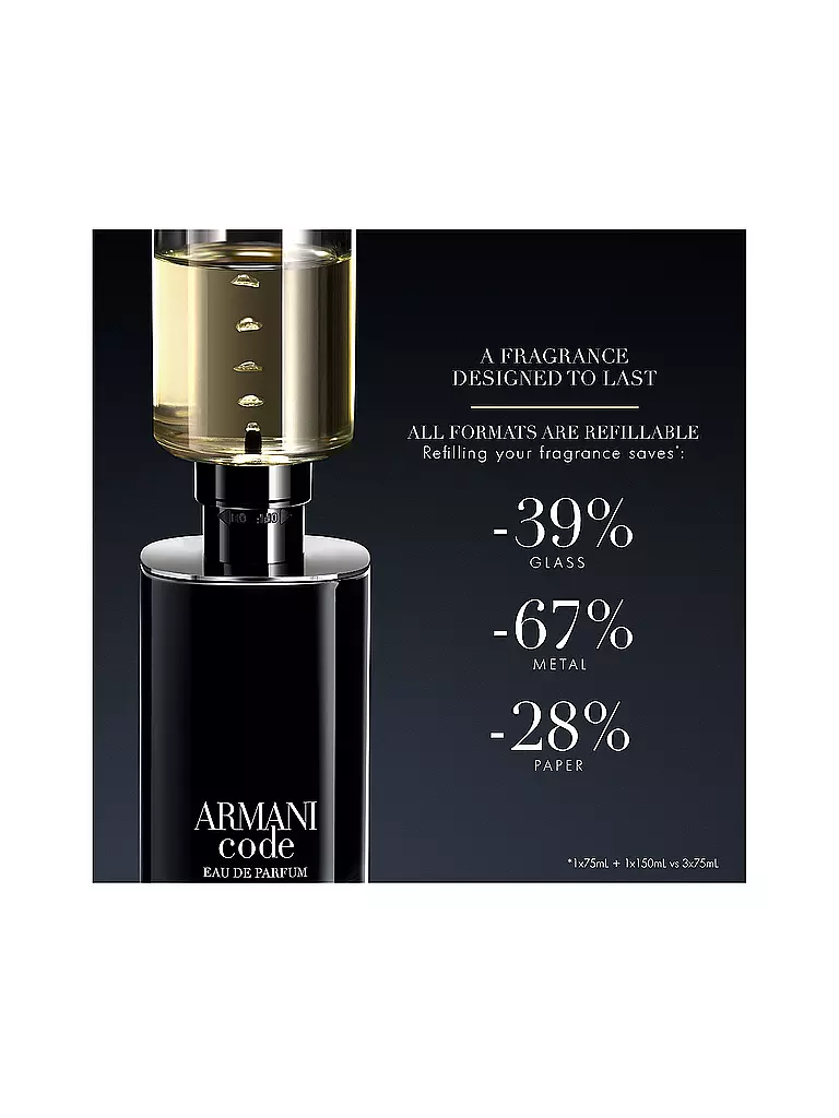ARMANI | Code Eau de Parfum 125ml Ricaricabile | 