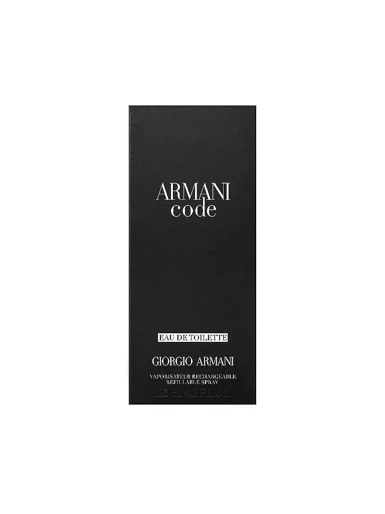 ARMANI | Code Eau de Toilette 125ml Ricaricabile | Senza colore