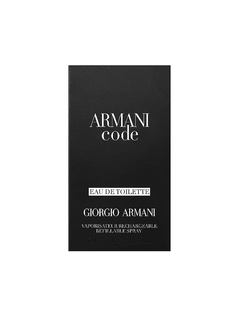 ARMANI | Code Eau de Toilette 75ml Ricaricabile | Senza colore