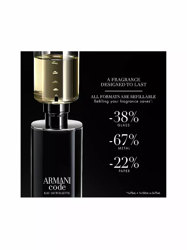 ARMANI | Code Eau de Toilette 75ml Ricaricabile |