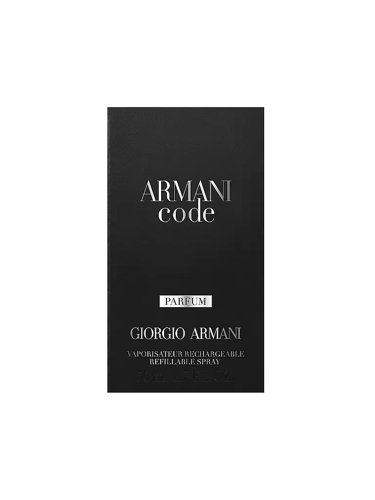 ARMANI | Code Parfum 50 ml Ricaricabile | Senza colore