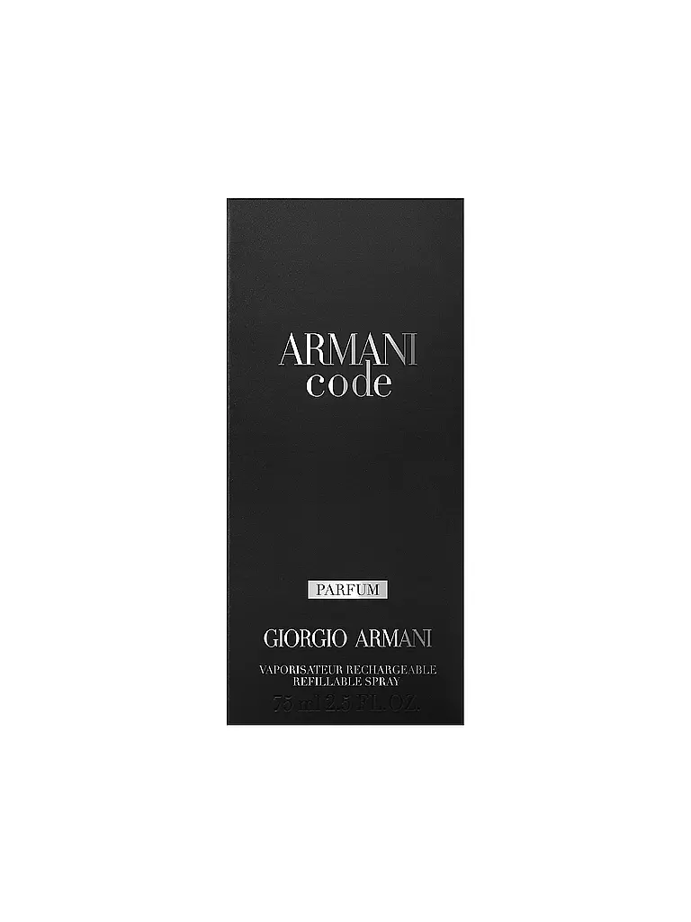 ARMANI | Code Parfum 75 ml Ricaricabile | Senza colore