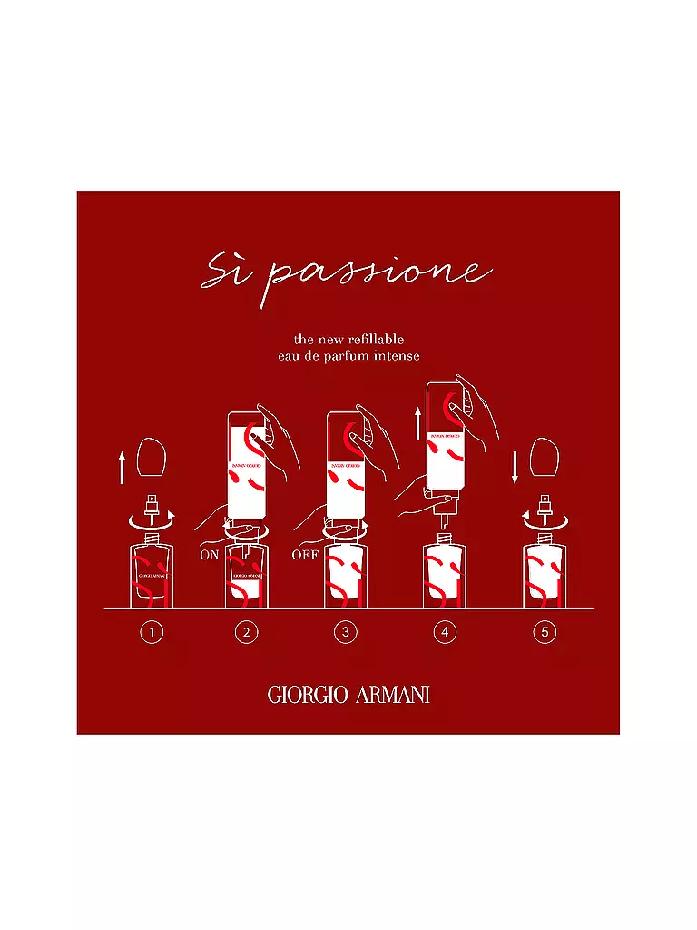 ARMANI | Sì Passione Eau de Parfum Intense 100ml Flacone di ricarica | 