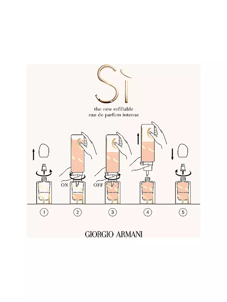 ARMANI | Si Intense Eau de Parfum 100ml Ricaricabile | Senza colore