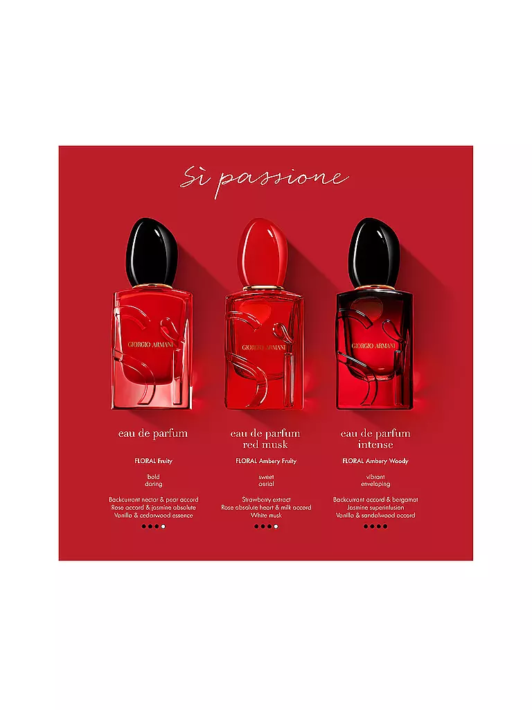 ARMANI | Si Passione Red Musk Eau de Parfum 30ml | Senza colore