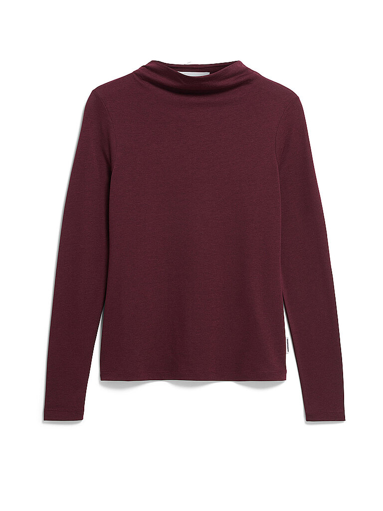 Langarmshirt CALUNAA rosso scuro XS