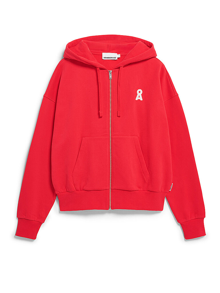 Felpa con cappuccio RIXAMAA rosso XS