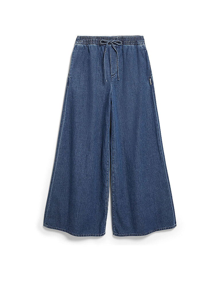 Jeans a gamba larga blu S