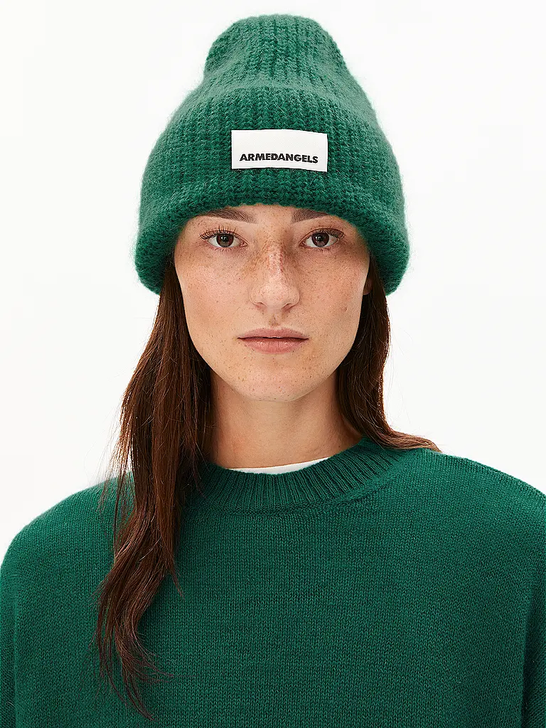 ARMEDANGELS | Berretto - Cuffia SNOWAA | Verde scuro