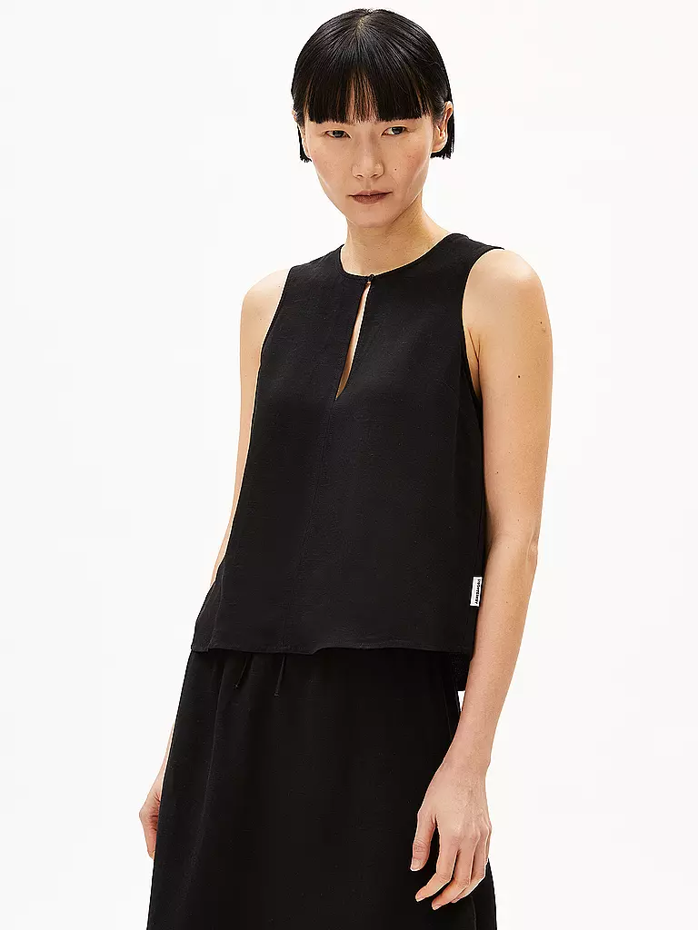 ARMEDANGELS | Blusa RAFALAA LINO | Nero