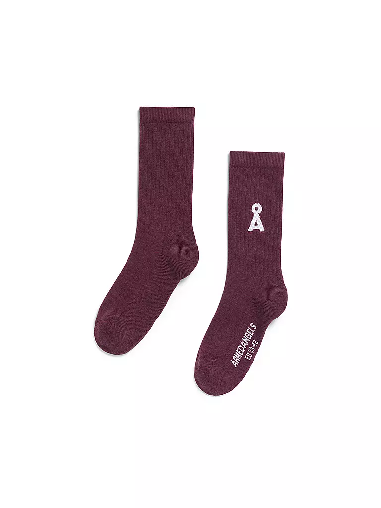 ARMEDANGELS | Calzini SAAMUS BOLD dark cranberry | Bacca