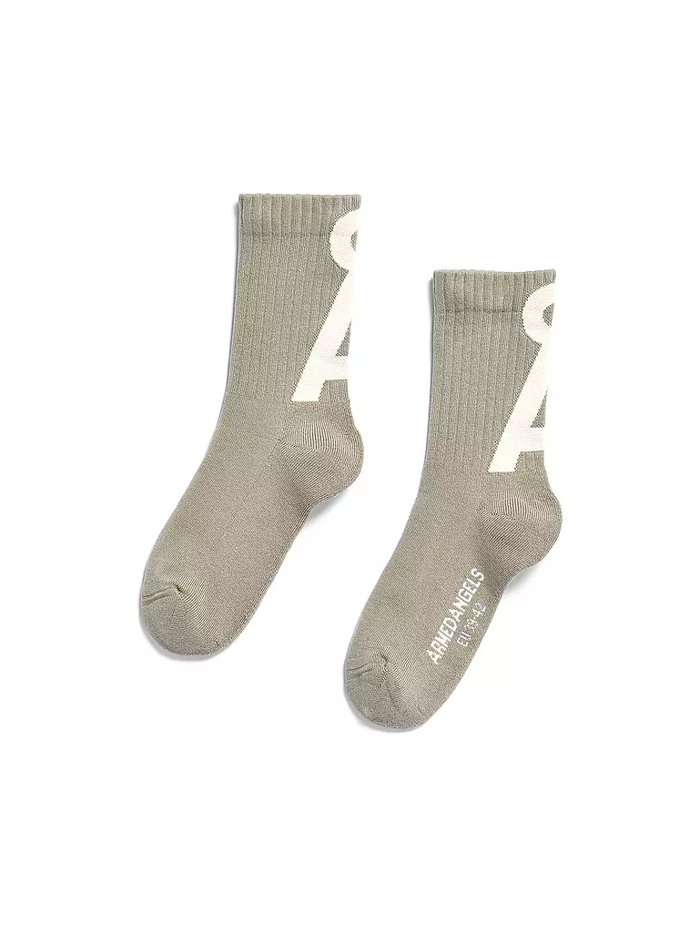 ARMEDANGELS | Calzini SAAMUS light sage - pure | Beige