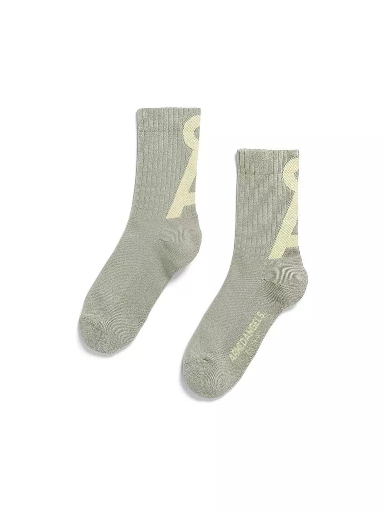 ARMEDANGELS | Calzini SAAMUS seagreen-early yellow | Verde chiaro