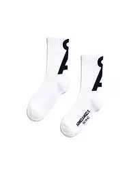 ARMEDANGELS | Calzini SAAMUS light sage - pure | Bianco