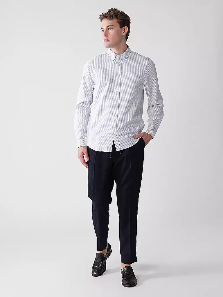 ARMEDANGELS | Camicia casual fit QUAASA STRIPES | Bianco