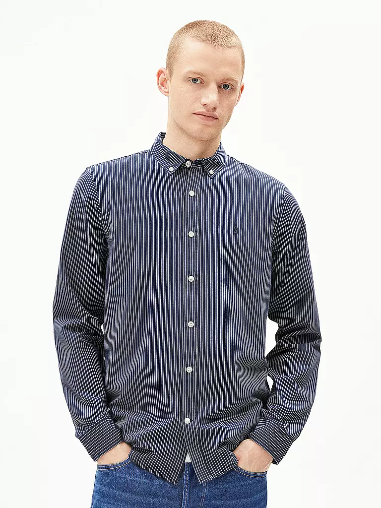 ARMEDANGELS | Camicia Casual Fit QUAASA STRIPES | Blu