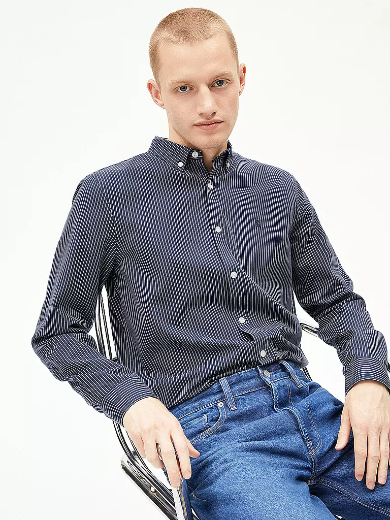 ARMEDANGELS | Camicia Casual Fit QUAASA STRIPES | Blu