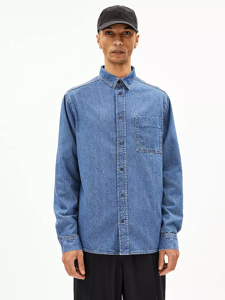 ARMEDANGELS | Camicia di jeans BAASO | Blu