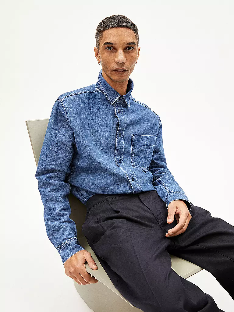 ARMEDANGELS | Camicia di jeans BAASO | Blu