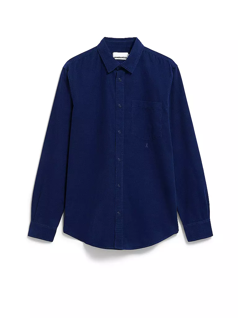 ARMEDANGELS | Camicia Regular Fit SAAMY | Blu scuro