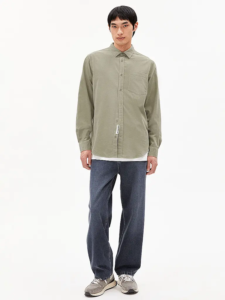 ARMEDANGELS | Camicia regular fit SAAMY | Marrone chiaro