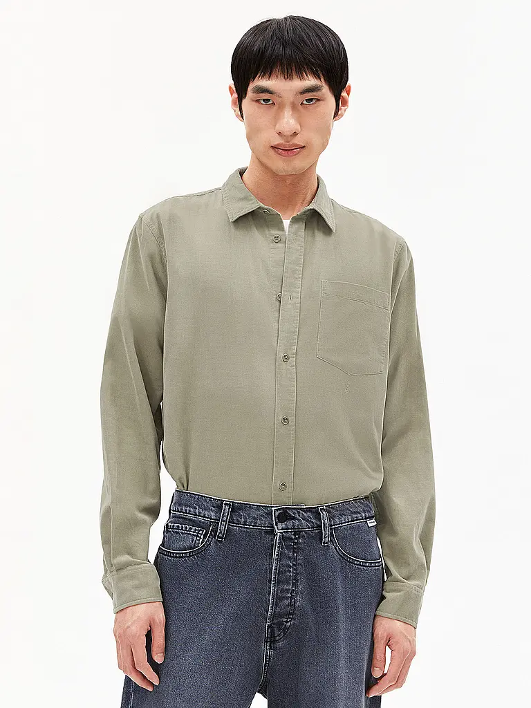 ARMEDANGELS | Camicia regular fit SAAMY | Marrone chiaro