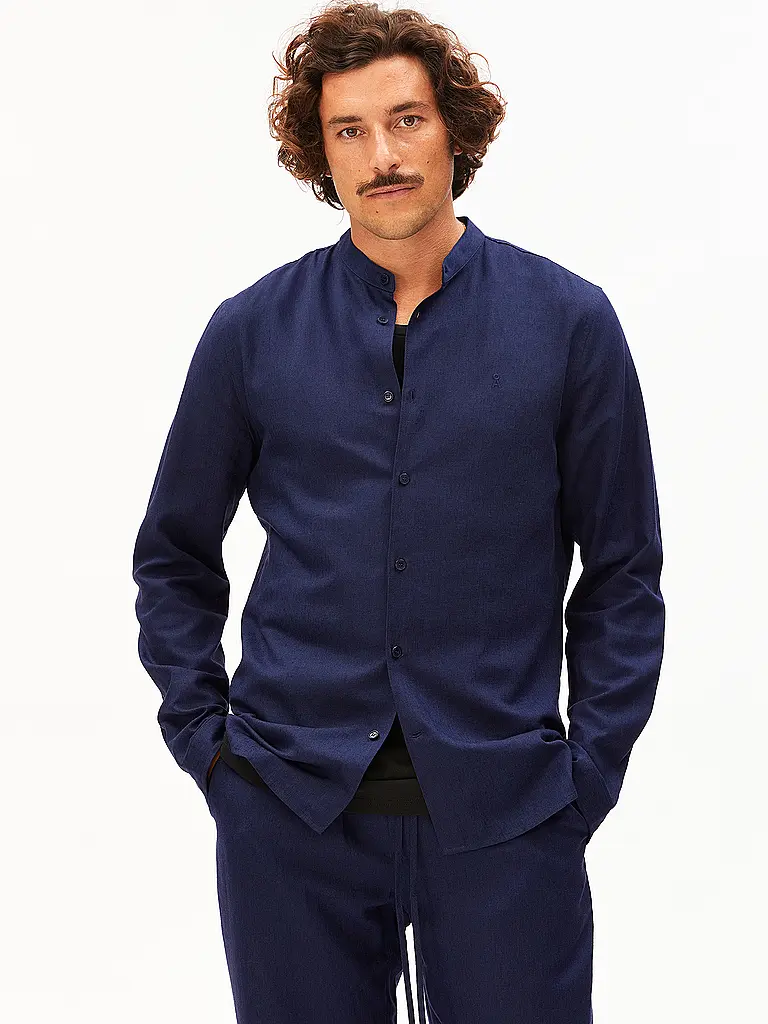 ARMEDANGELS | Camicia Regular Fit VAALERONIMUS | Blu