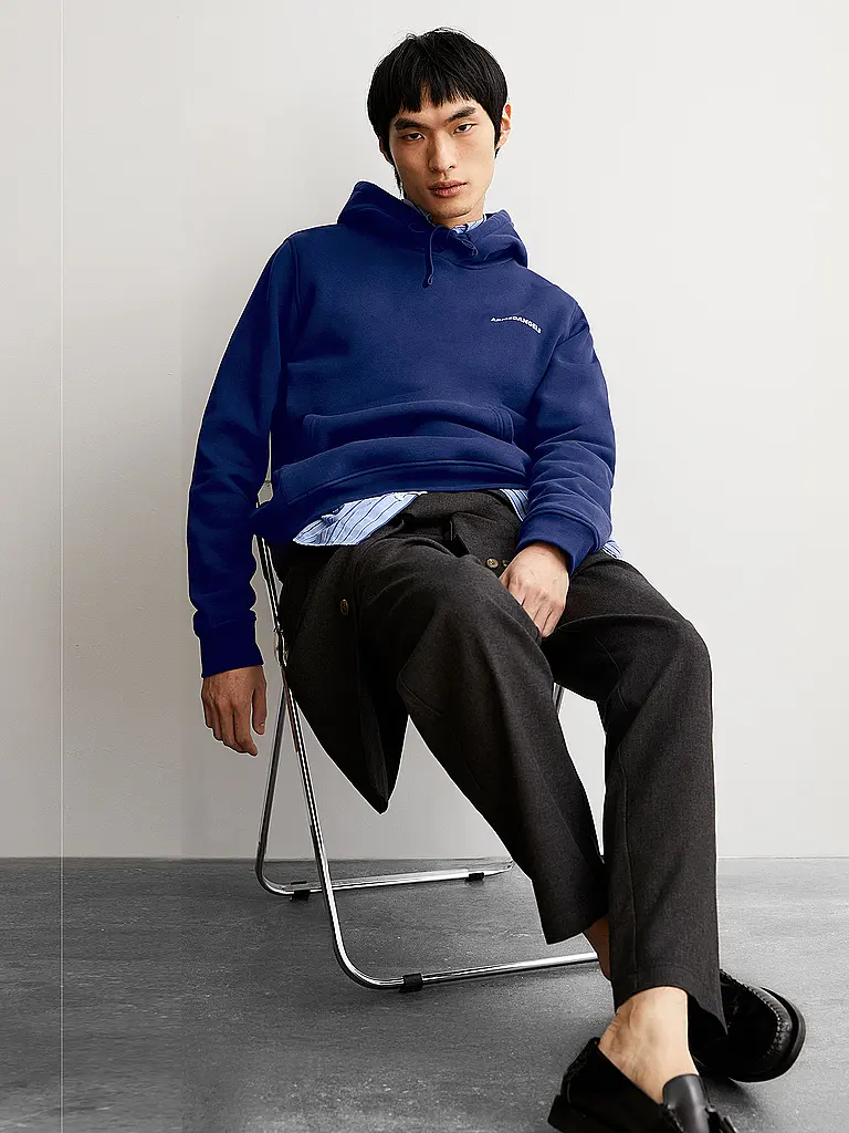 ARMEDANGELS | Felpa con cappuccio - Hoodie PAARLO | Blu scuro
