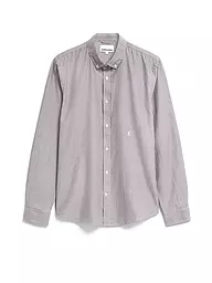 ARMEDANGELS | Hemd Casual Fit QUAASA STRIPES | Marrone