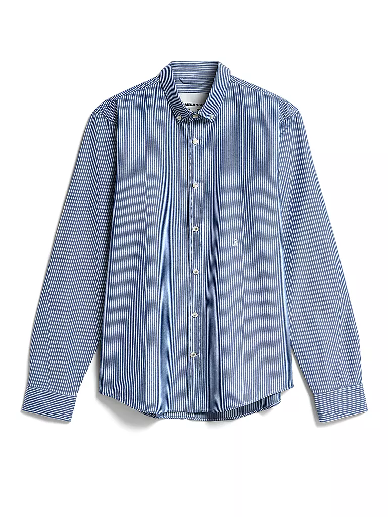 ARMEDANGELS | Hemd Casual Fit QUAASA STRIPES | Blu