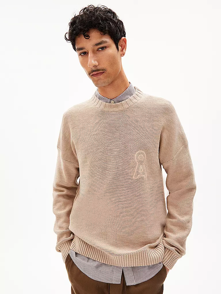 ARMEDANGELS | Hemd Casual Fit QUAASA STRIPES | Marrone