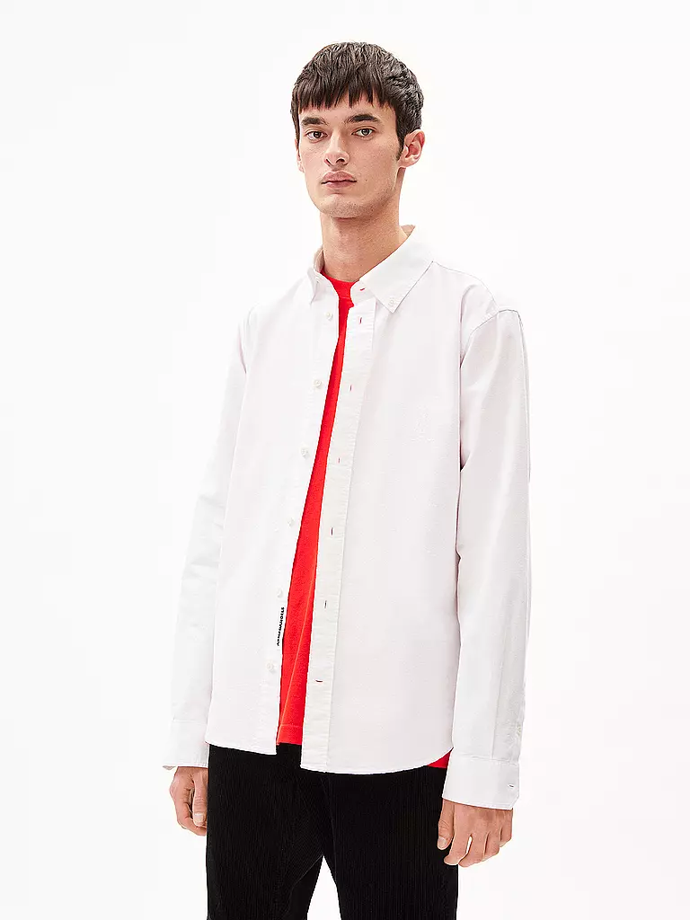 ARMEDANGELS | Hemd Regular Fit LAAROX  | Bianco