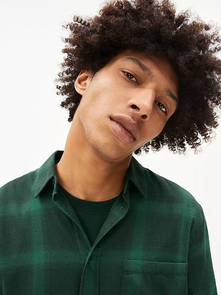 ARMEDANGELS | Hemd SKOVAA  | Verde scuro