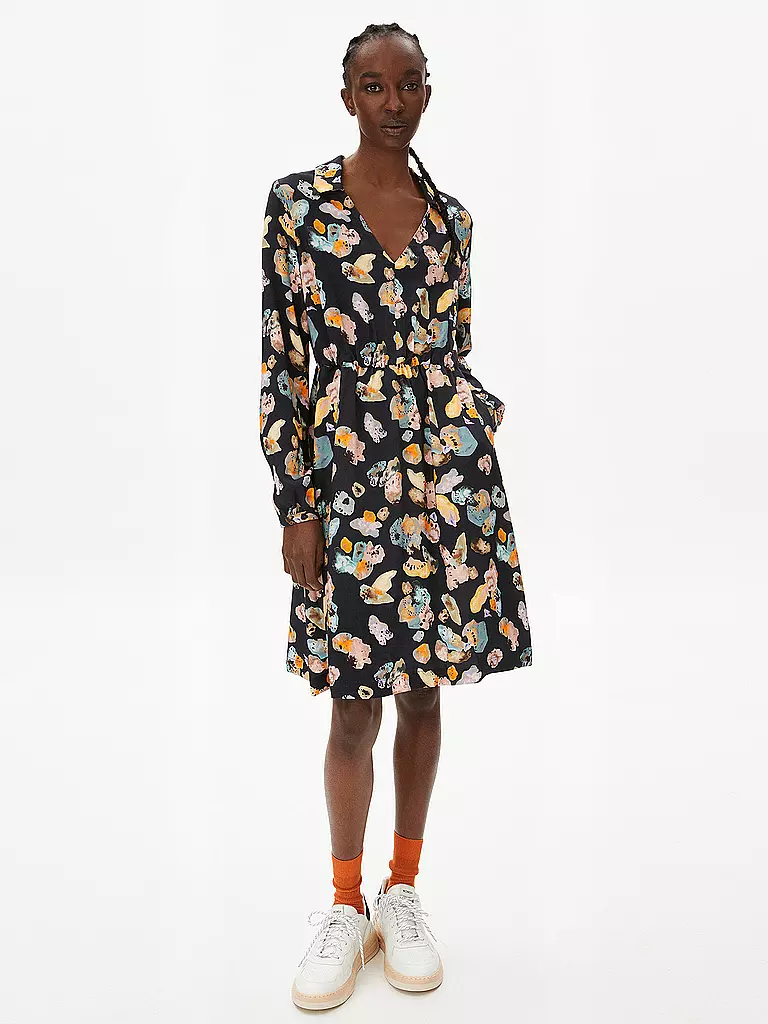 ARMEDANGELS | Hemdblusenkleid DESIRAA | Blu scuro